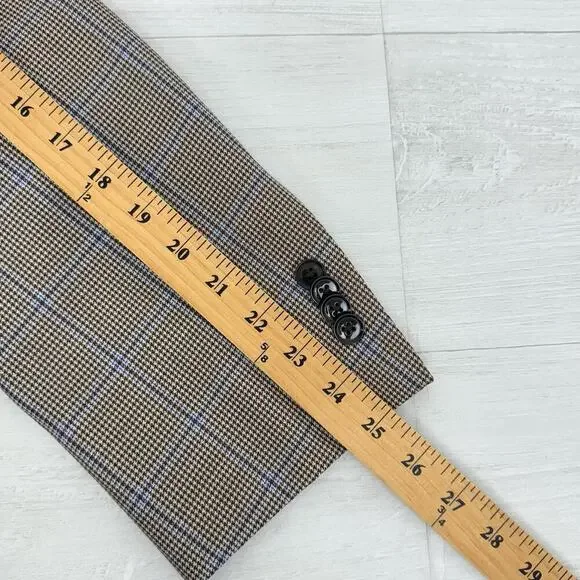 Peter Millar Crown Crafted Wool Sport Coat Blazer Men 44R Harrison Glen Plaid - Picture 15 of 16